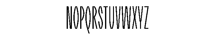 Patyk Thin Font UPPERCASE