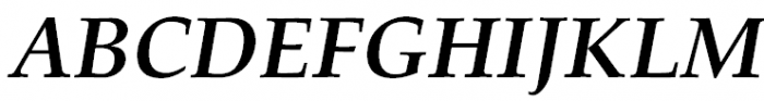 Palladium Bold Italic Font UPPERCASE
