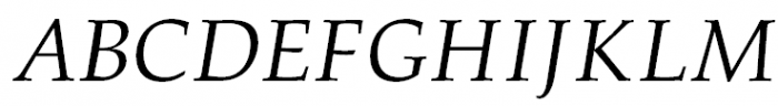 Palladium Italic Font UPPERCASE