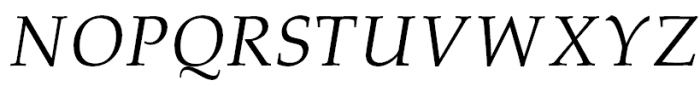 Palladium Italic Font UPPERCASE