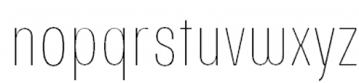 Parangon Extra Condensed Extra Light Font LOWERCASE