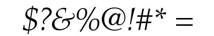PalatinoLTStd-LightItalic Font OTHER CHARS