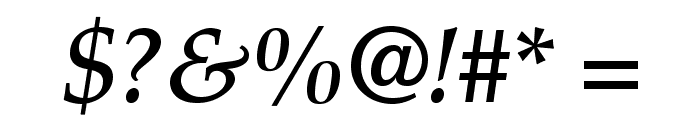 PalatinoLTStd-MediumItalic Font OTHER CHARS