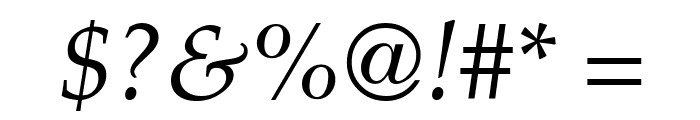 Palazzo-Italic Font OTHER CHARS