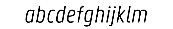 Panno Text SemiLight Italic Font LOWERCASE