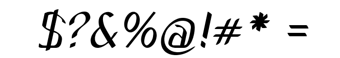 Pantrio-BoldItalic Font OTHER CHARS