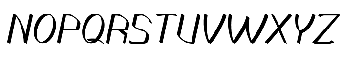 Pantrio-BoldItalic Font UPPERCASE