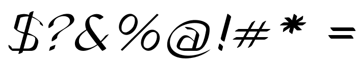 Pantrio-ExpandedItalic Font OTHER CHARS