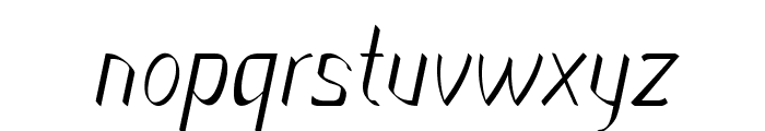 Pantrio-Italic Font LOWERCASE