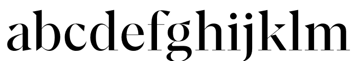 Para Supreme Regular Fine Font LOWERCASE