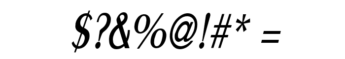 Pare Condensed Italic Font OTHER CHARS