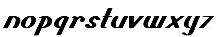Parkshire-BoldItalic Font LOWERCASE