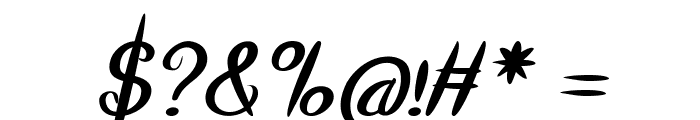 ParlorTrick-BoldItalic Font OTHER CHARS