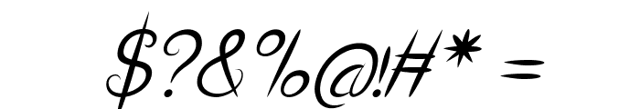 ParlorTrickItalic Font OTHER CHARS