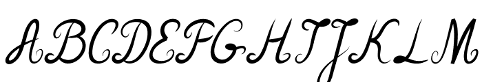 ParlorTrickItalic Font UPPERCASE