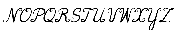 ParlorTrickItalic Font UPPERCASE
