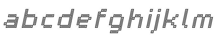 Partita Outline Inline Italic Font LOWERCASE