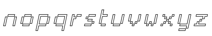 Partita Outline Italic Font LOWERCASE