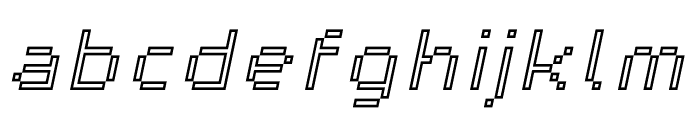 Partita Thick Outline Italic Font LOWERCASE