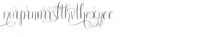 Paris in the Spring Alternatives Font LOWERCASE