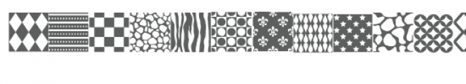 pattern tiles doodlebat Font LOWERCASE