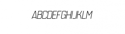 Paggio Nuovo ThinItalic Font UPPERCASE