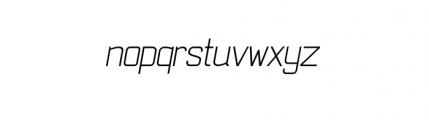 Paggio Nuovo ThinItalic Font LOWERCASE