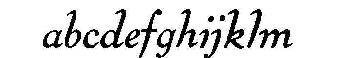 Pabst Oldstyle Regular Italic FONT