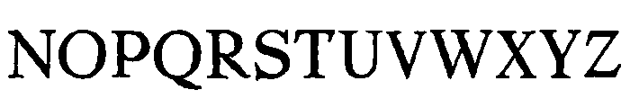 Pabst Oldstyle Regular Font UPPERCASE