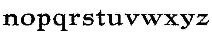 Pabst Oldstyle Regular Font LOWERCASE