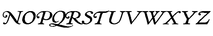 Pabst Oldstyle Swash Font UPPERCASE