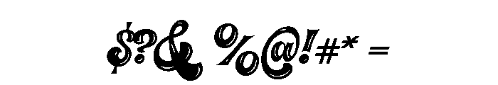 Pacifica Highlight Font OTHER CHARS