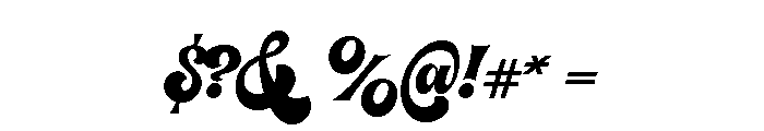 Pacifica Regular Font OTHER CHARS
