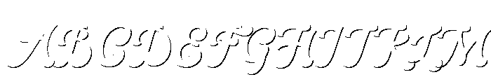 Pacifica Shadow Font UPPERCASE