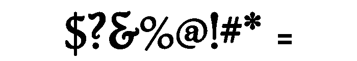 Packard New Style Bold Font OTHER CHARS