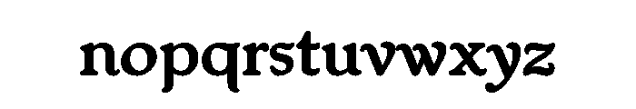 Packard New Style Bold Font LOWERCASE
