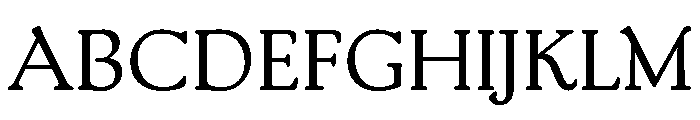 Packard New Style Regular Font UPPERCASE