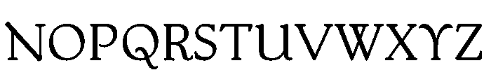 Packard New Style Regular Font UPPERCASE