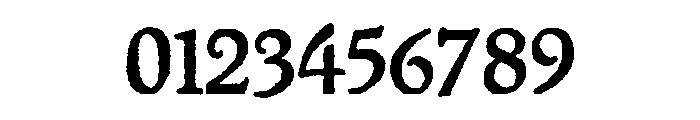 Packard Old Style Bold Font OTHER CHARS