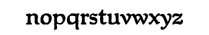 Packard Old Style Bold Font LOWERCASE