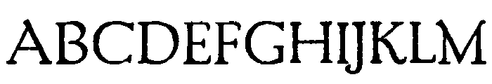 Packard Old Style Regular Font UPPERCASE