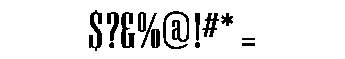 Pall Mall Bold Titling Font OTHER CHARS