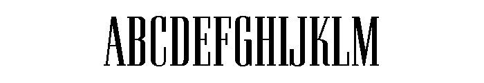 Pall Mall Light Titling Font UPPERCASE