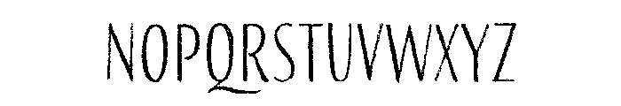 Palomino Sans One Rough Font UPPERCASE