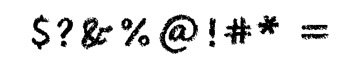 Palomino Sans Two Rough Font OTHER CHARS