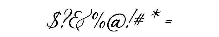 Palomino Script Clean Font OTHER CHARS