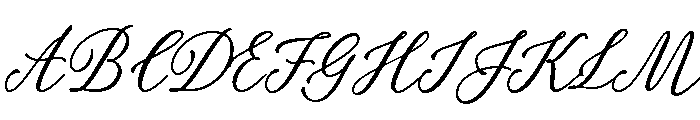 Palomino Script Clean Font UPPERCASE