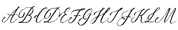 Palomino Script Rough Font UPPERCASE