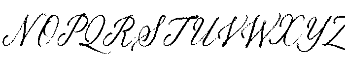 Palomino Script Rough Font UPPERCASE