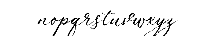 Palomino Script Rough Font LOWERCASE